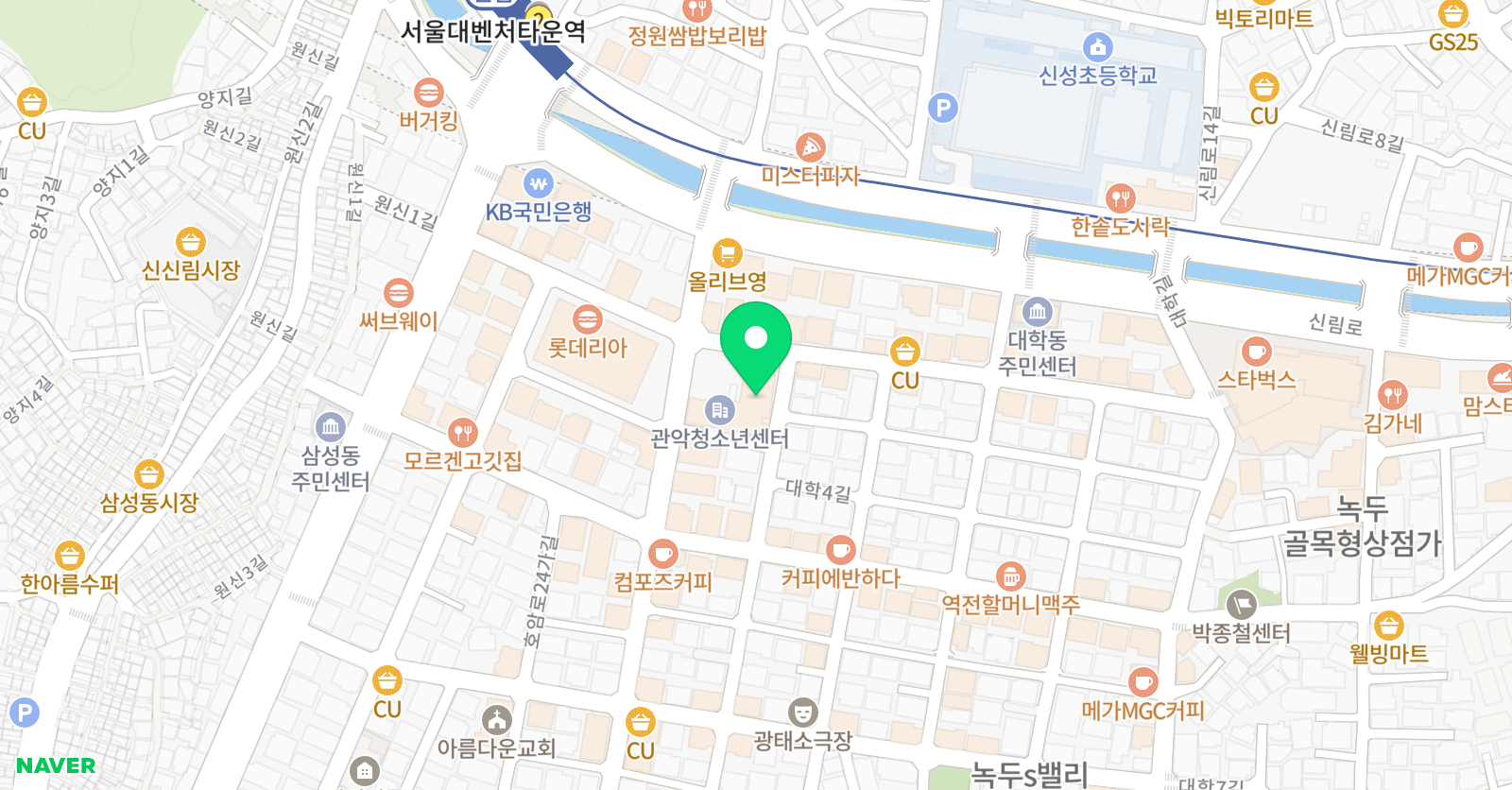 관악 청소년회관 수영장 위치