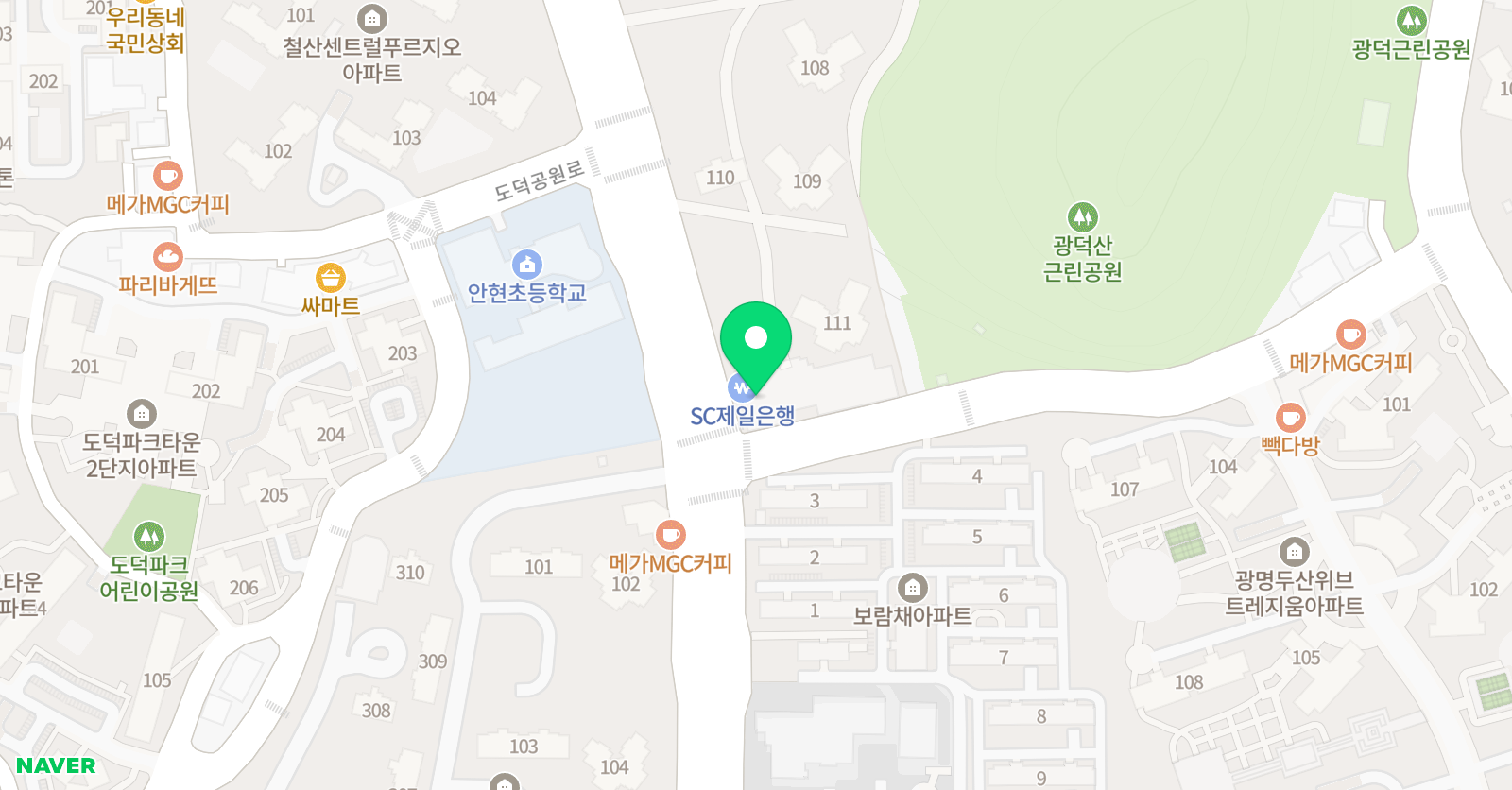 비욘드잉글리쉬학원 철산캠퍼스 위치