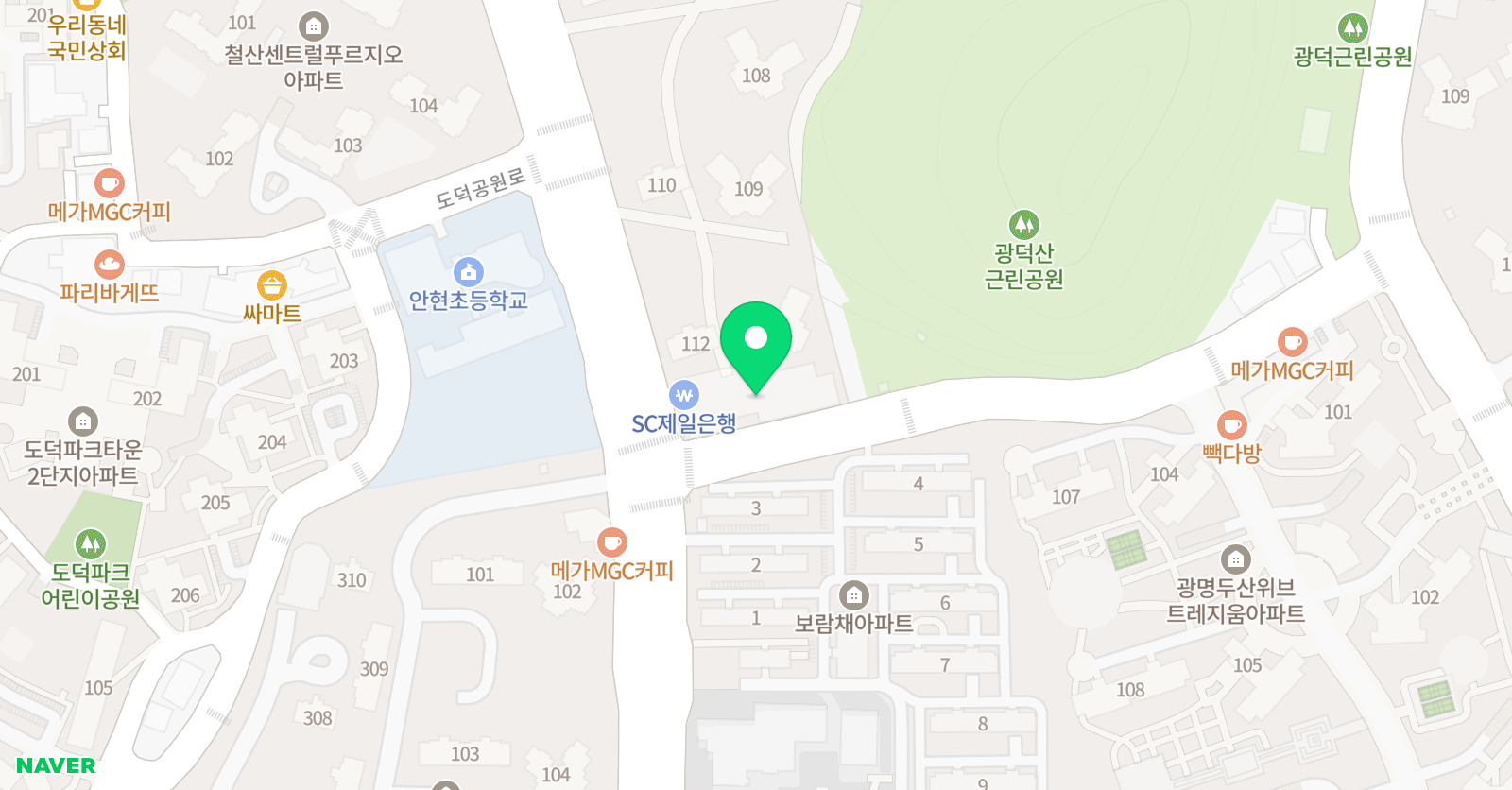 뮤엠 영어 에나스교습소 위치