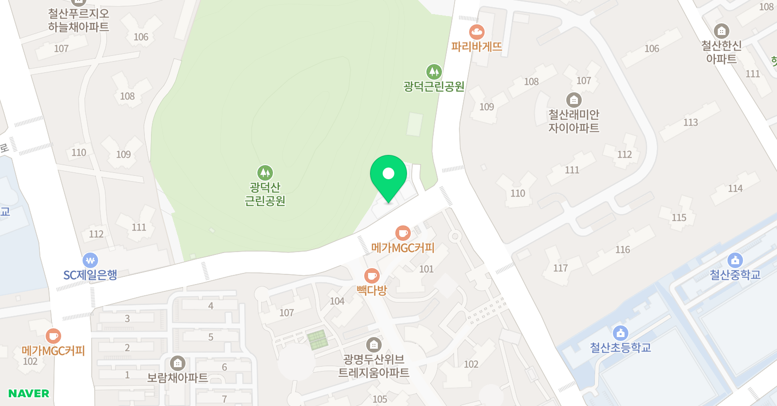 실력의힘 어학원 위치
