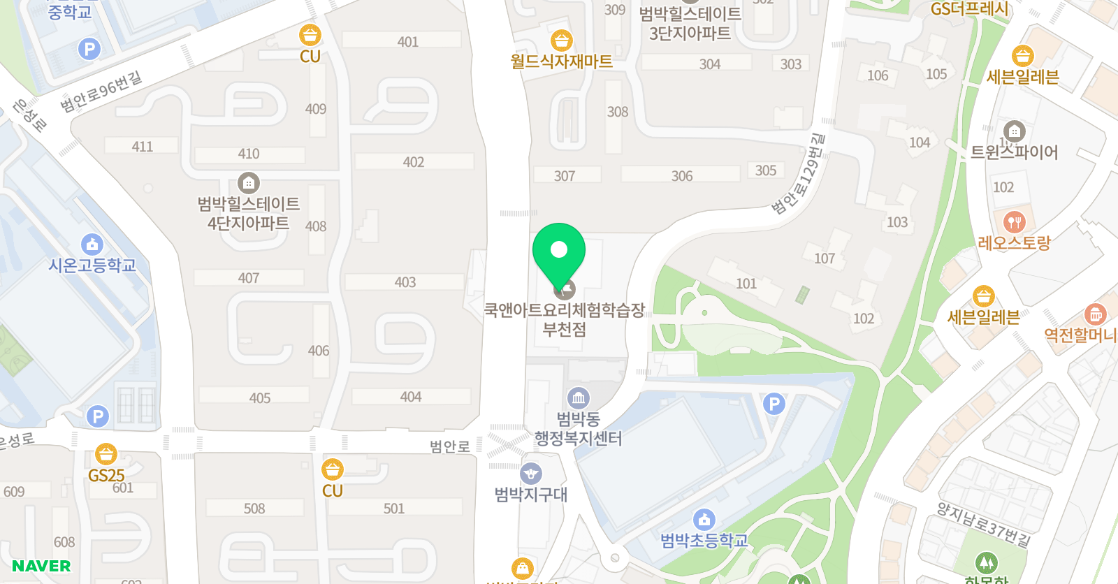 옥스퍼드 어학원 범박캠퍼스 위치
