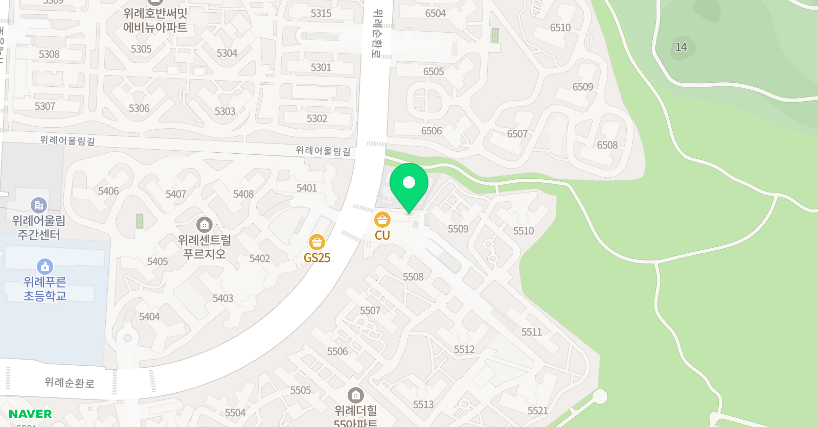 스마트해법 수학 성남위례푸른초교점 위치