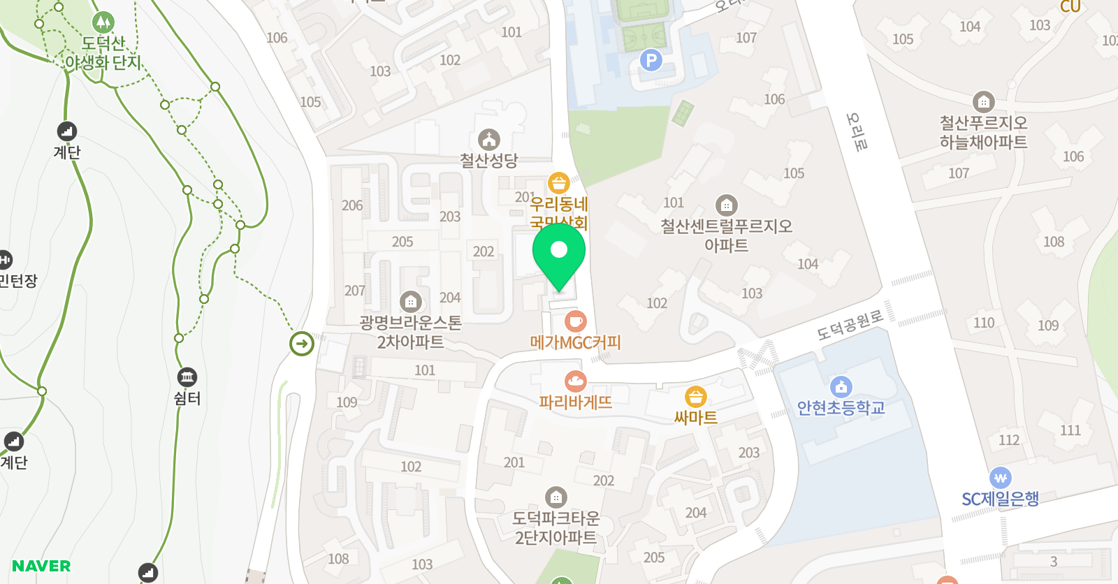 와와 학습코칭센터 철산점 위치