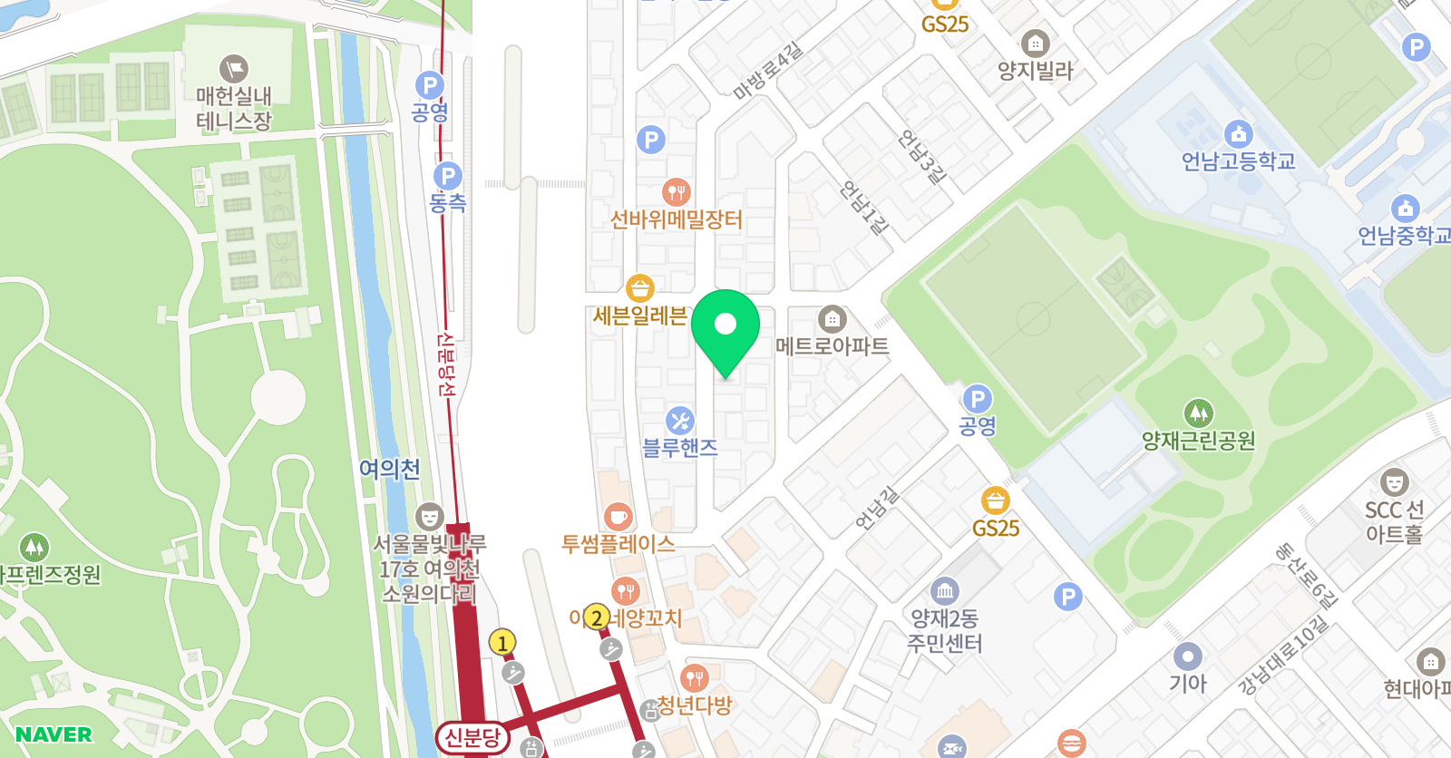지메스 수학학원 위치