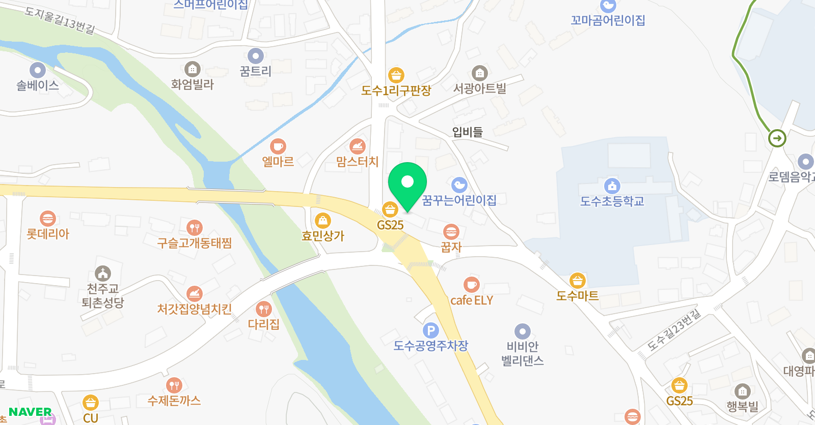 아소비 아트핑거 미술학원 위치