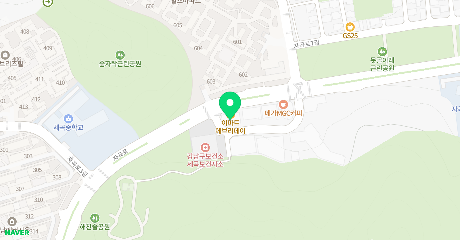 한우리 독서토론논술 강남자곡독서교실 위치