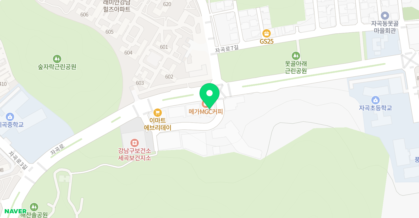 책읽는루브르아뜰리에 자곡센터 위치