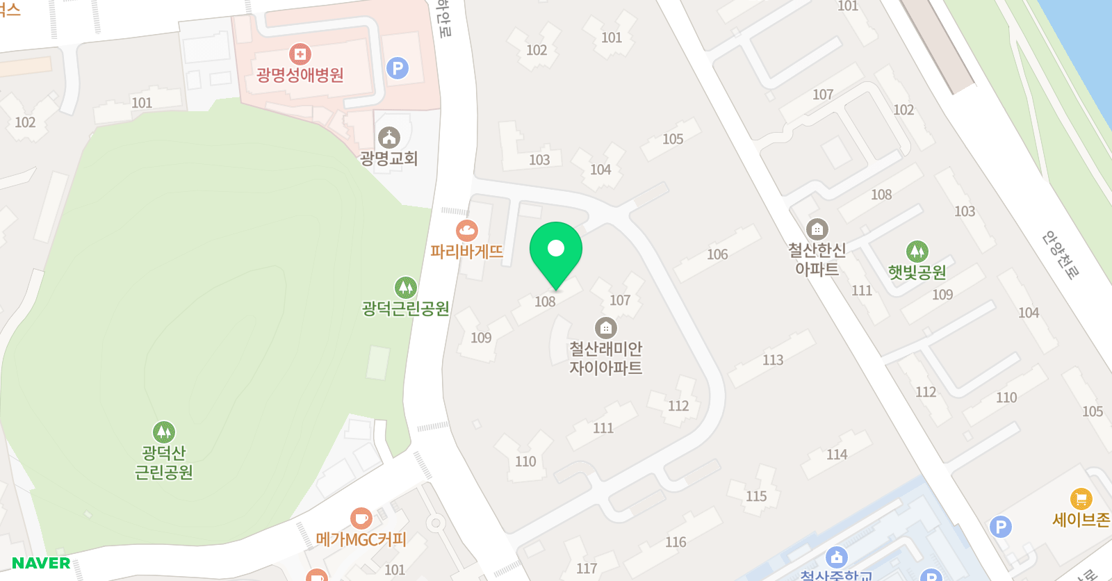 기탄사고력교실 철산헤리티지1호점 위치