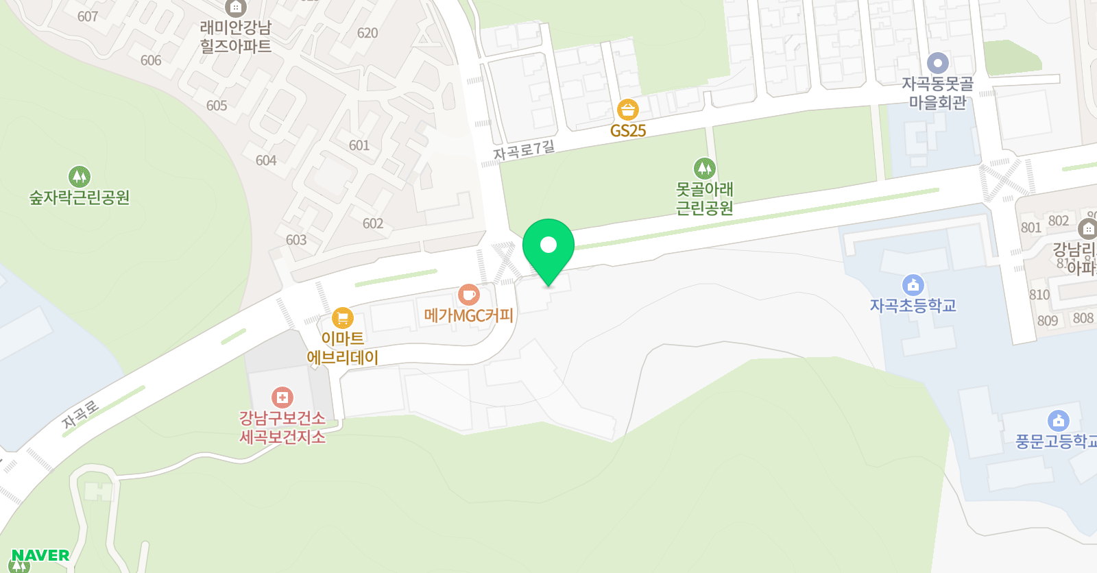 라온 논술 위치