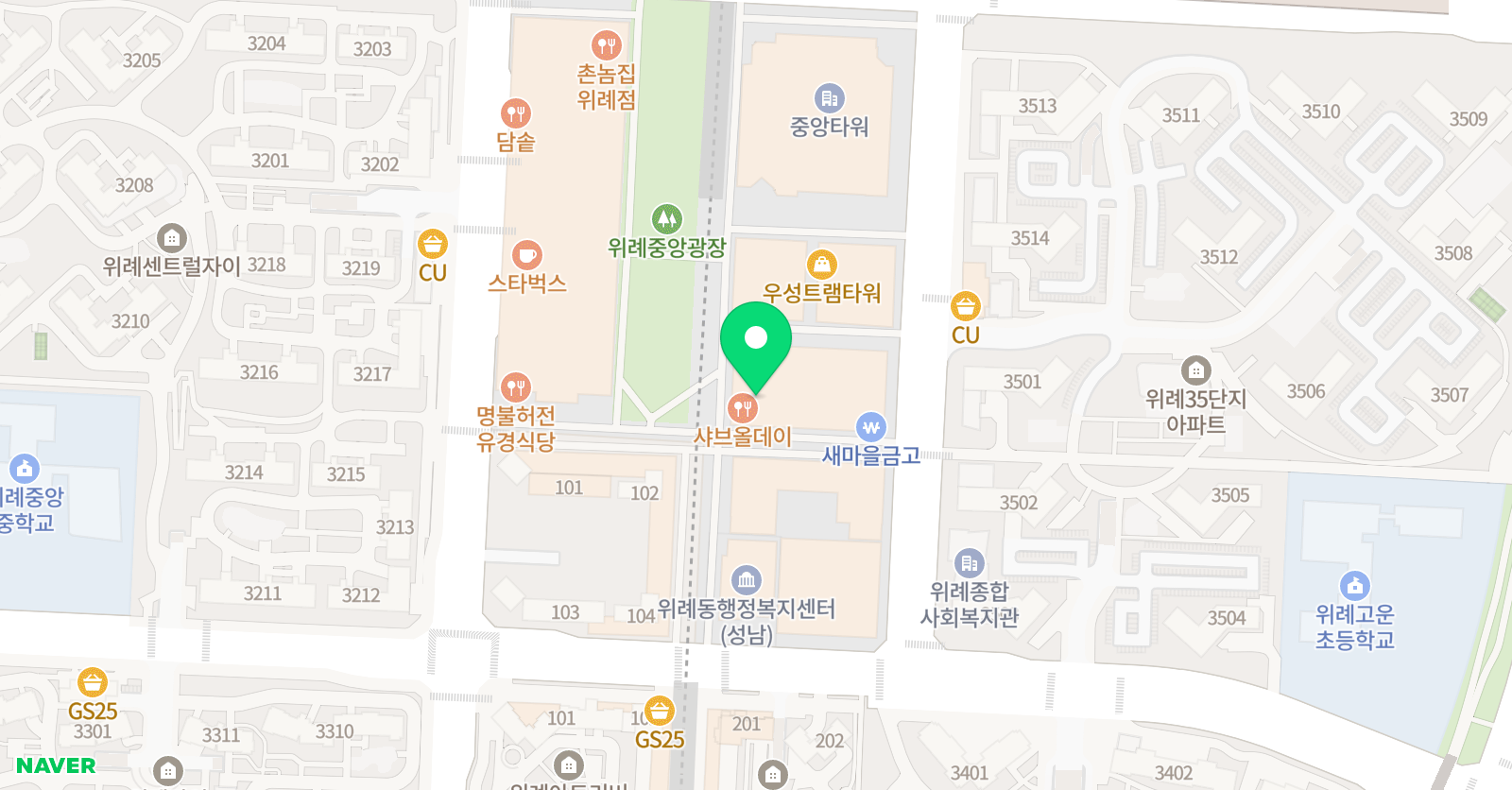 청담 어학원 위례브랜치 위치