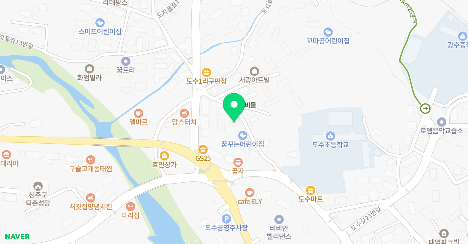 비상잉글리시아이 영어학원 퇴촌점 위치