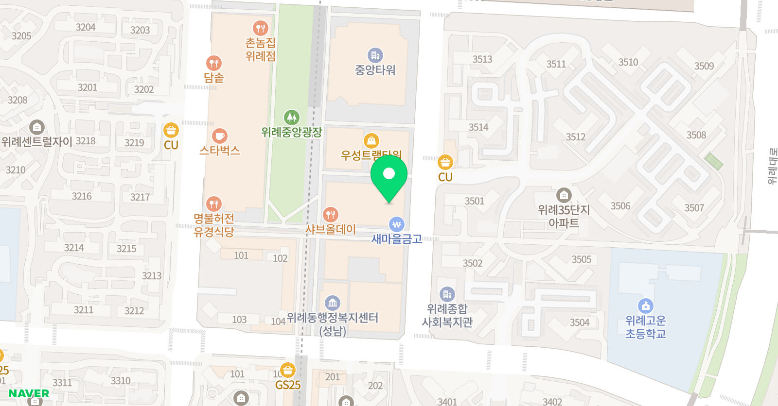 루미에 피아노학원 위례센터 위치