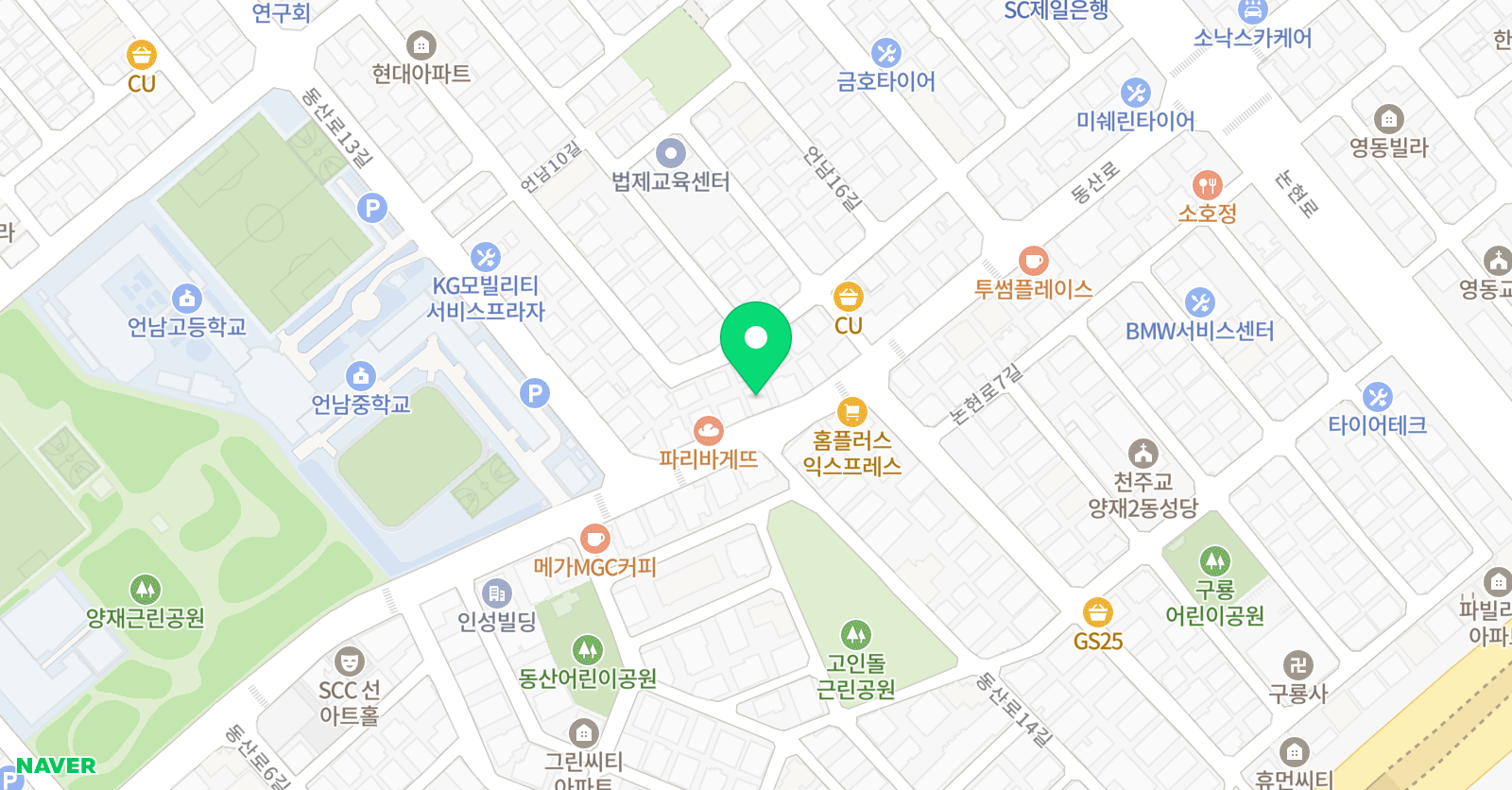 더베스트 영어 위치