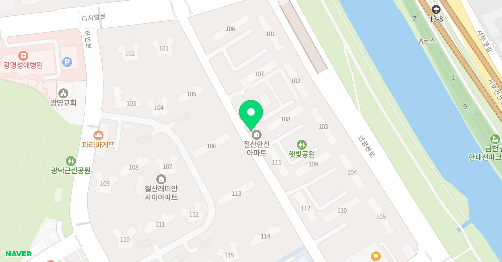 철산 비룡 태권도장 위치