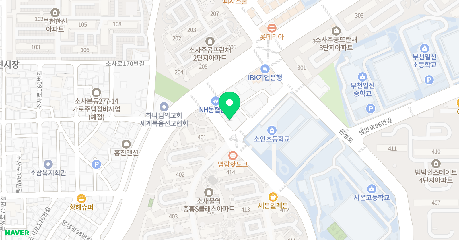 프랭클린 영어보습학원 위치