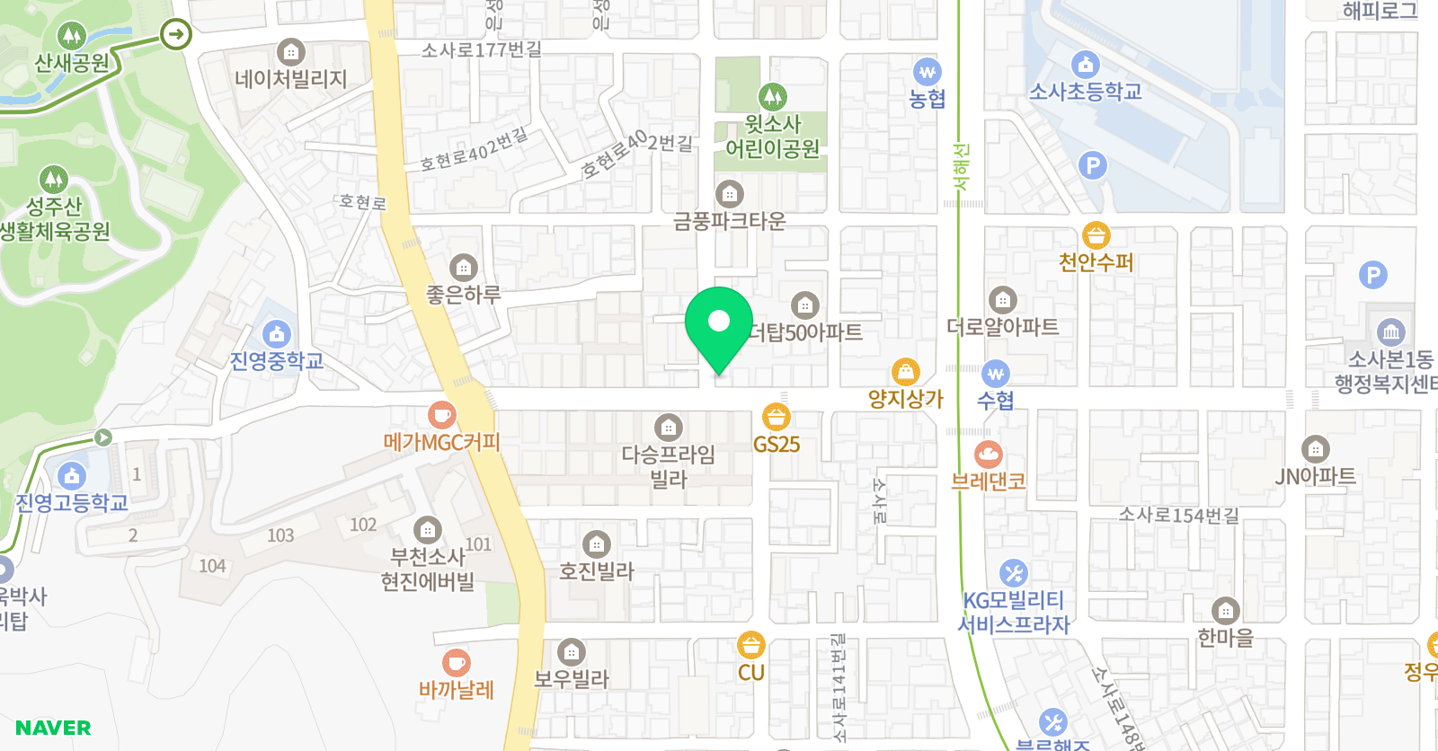 꿈꾸는 미술교습소 위치
