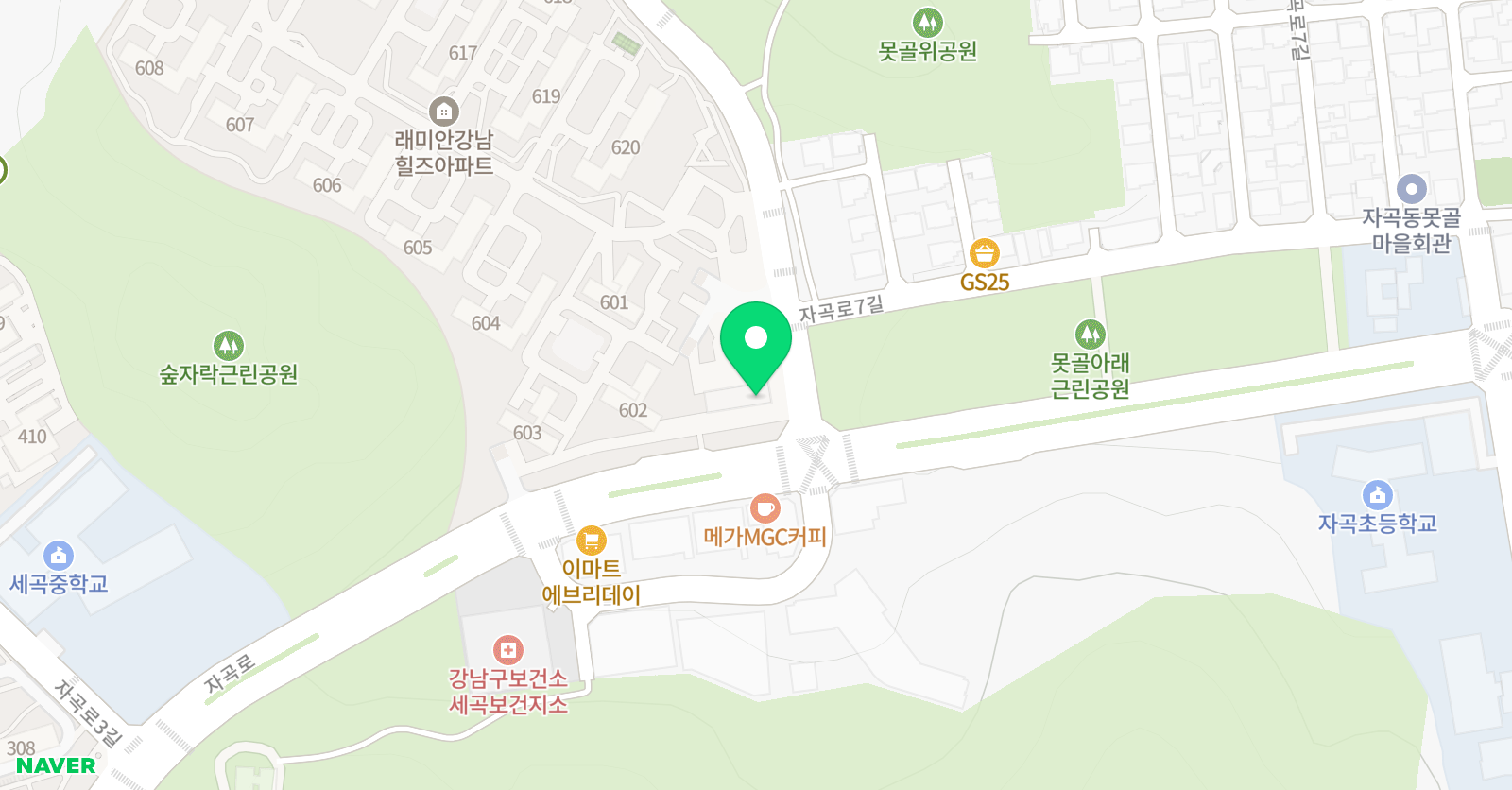스마트해법 수학 자곡래미안학습관 위치