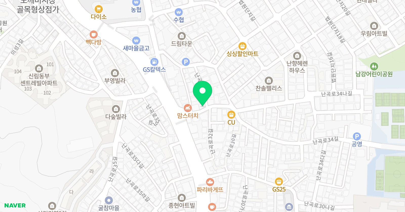 아트 댄스학원 위치