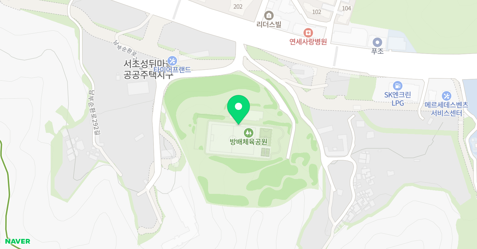 홍명보 어린이축구교실 서초센터 위치