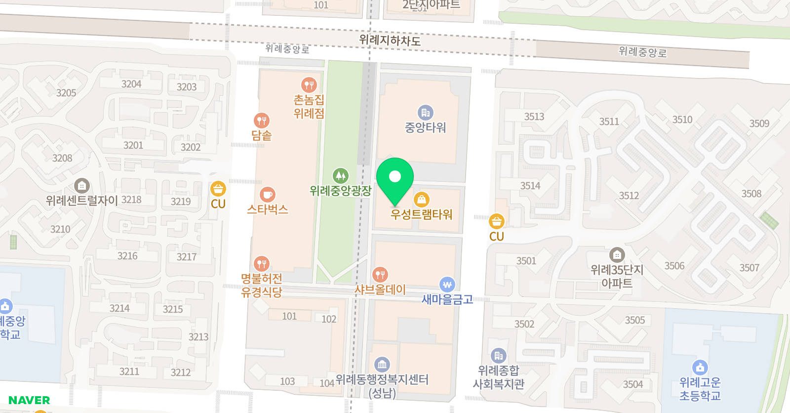 수신학원 위례캠퍼스 위치