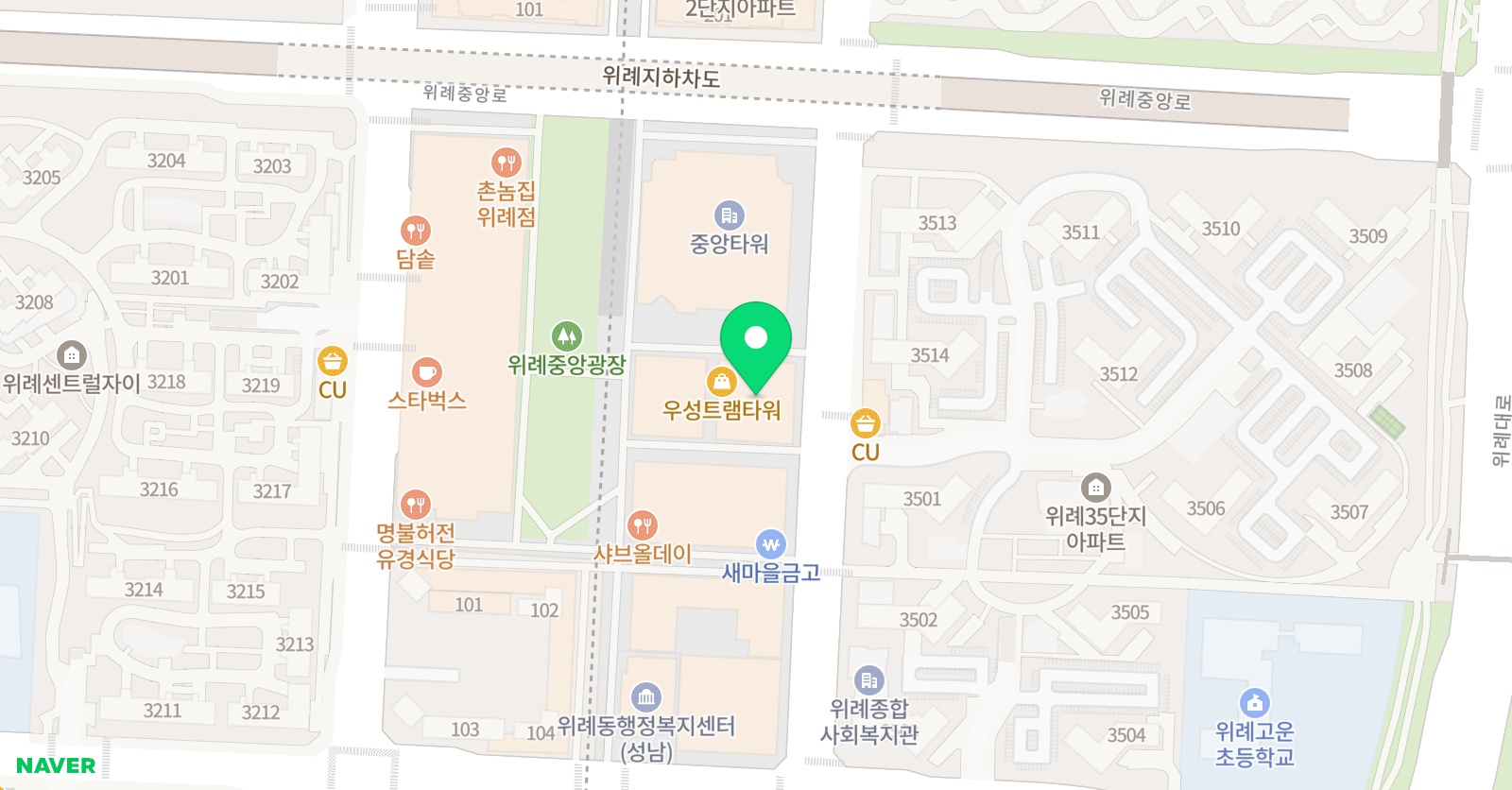 위례서울 미술학원 위치