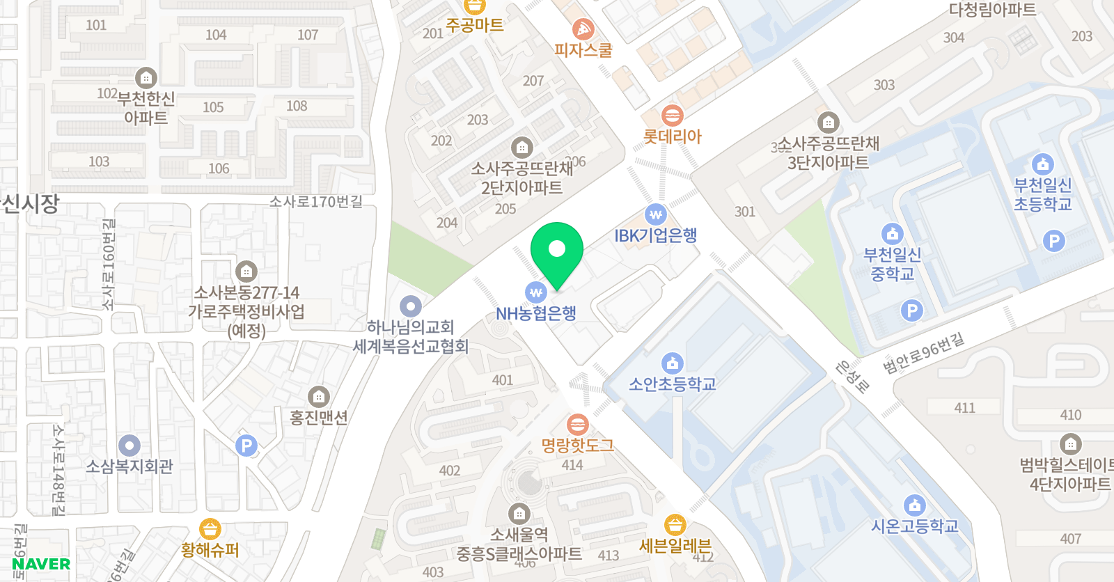 기백 수학학원 위치