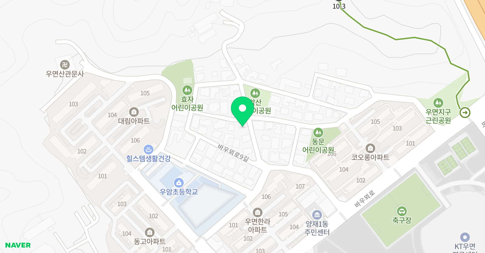 아카데미쿱 학원 위치