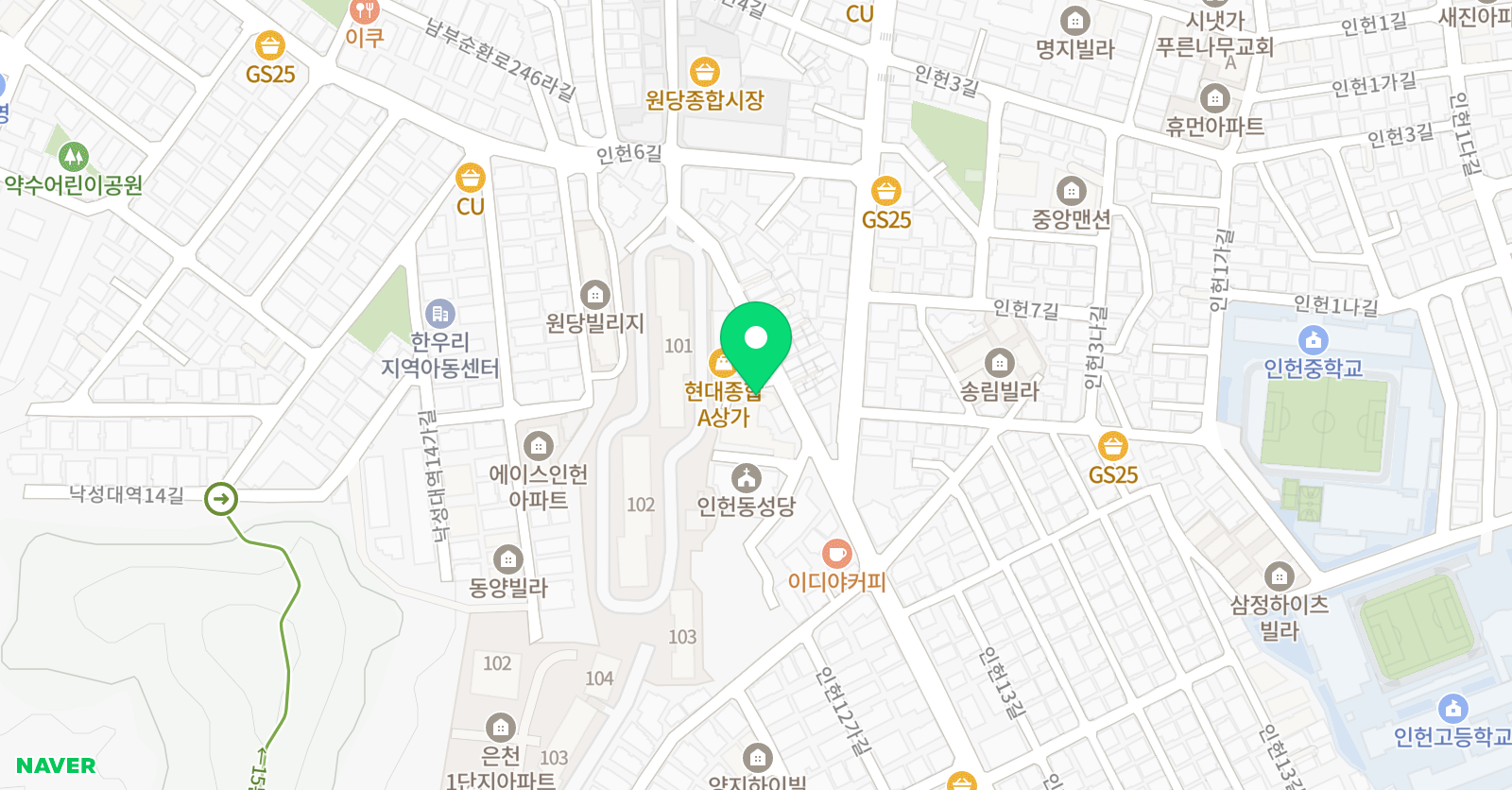 YBM잉글루 관악 영어학원 위치