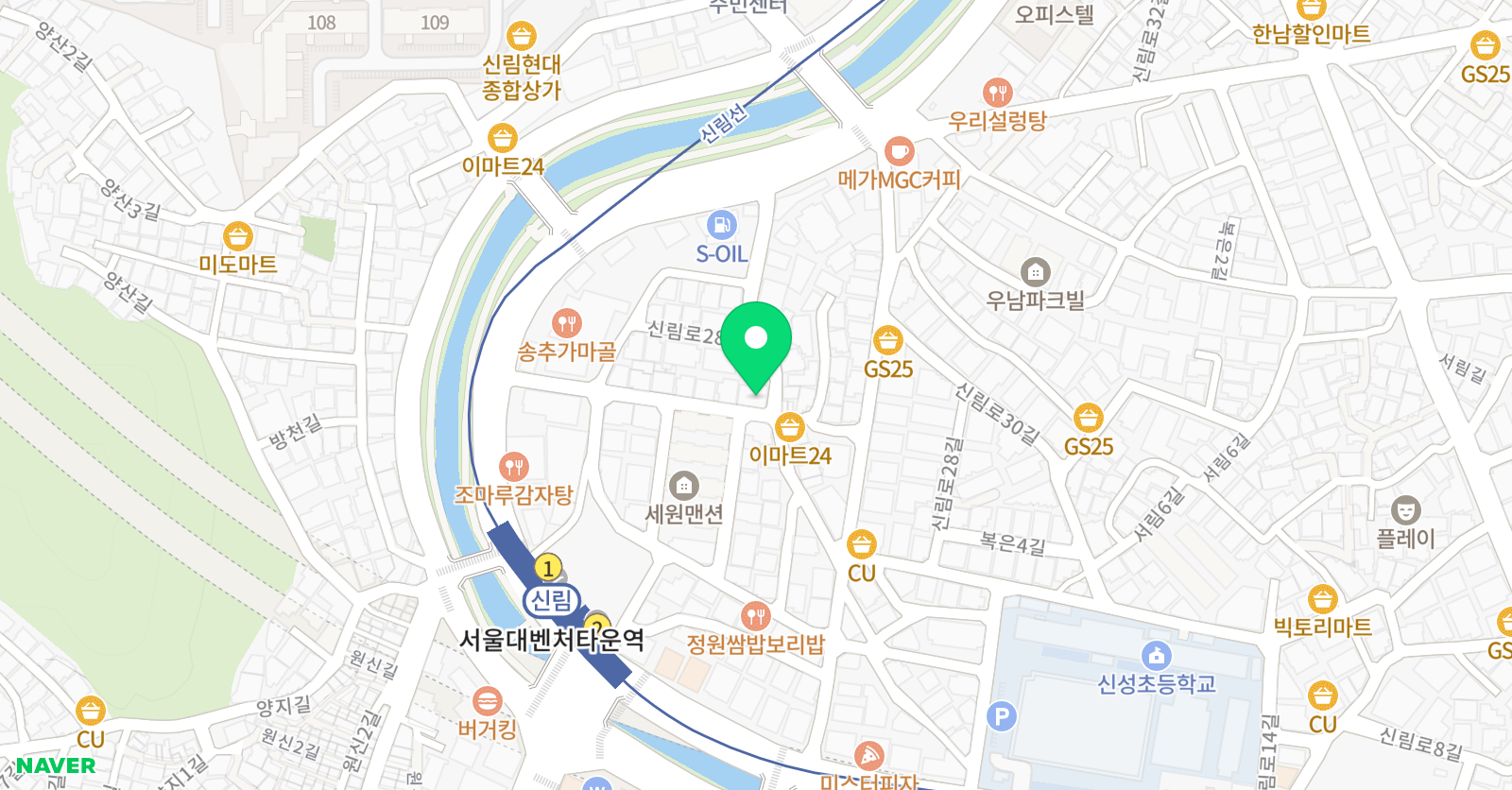 초록물고기 미술 위치