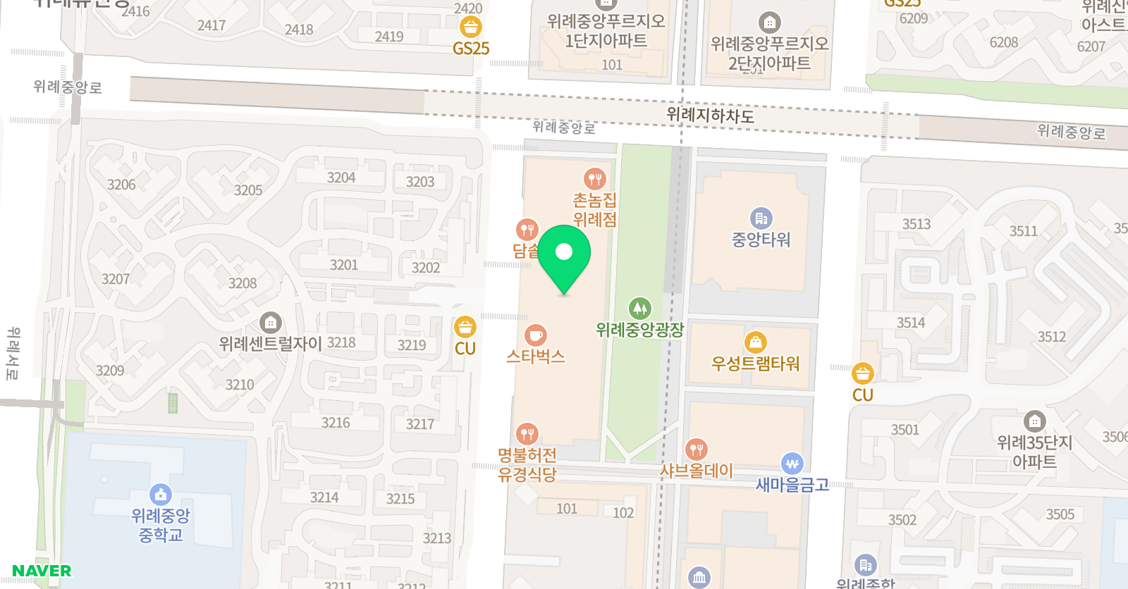 에이원민턴 위례 위치