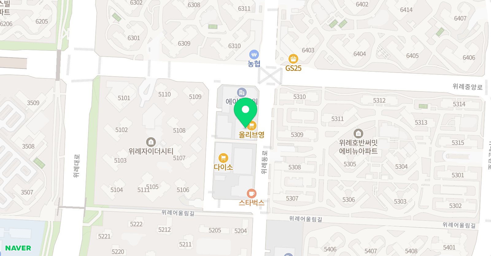 위례센클 영어도서관어학원 위치