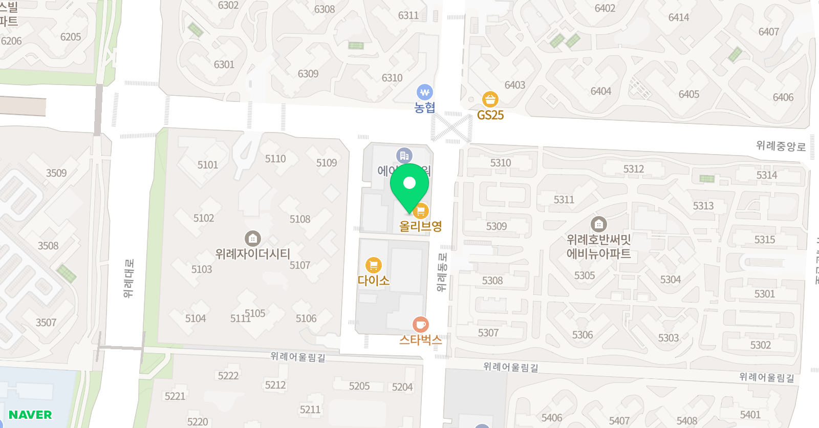 스파이럴 치어리딩학원 위례캠퍼스 위치