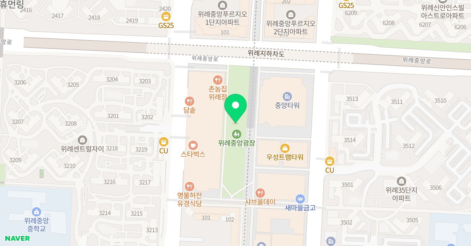 핀란드 라이브러리 영어학원 위례중앙타워점 위치