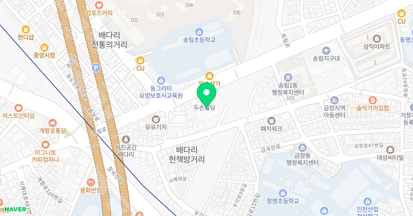 종로엠스쿨 동인천종로엠학원 위치