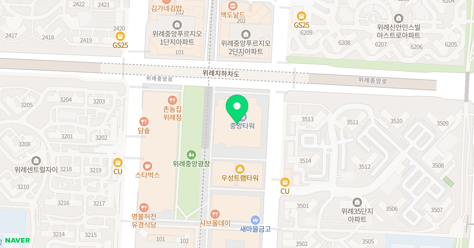 책엄샘한국사 위치