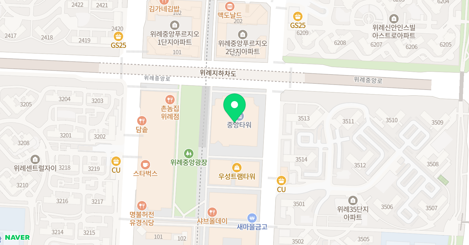위례파인만학원 위치