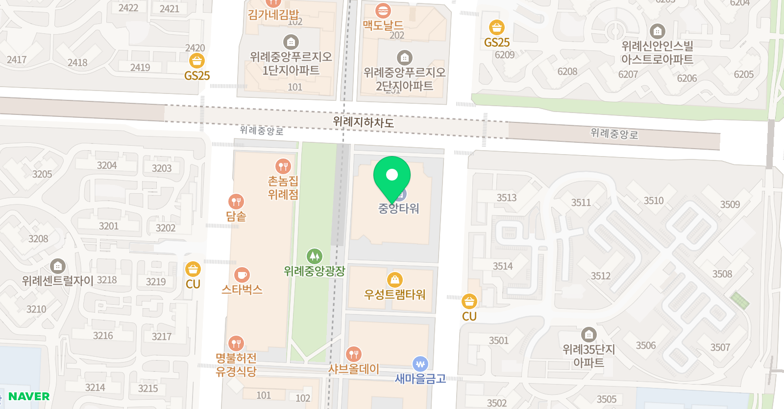 자라다남아 미술학원 위례중앙원 위치