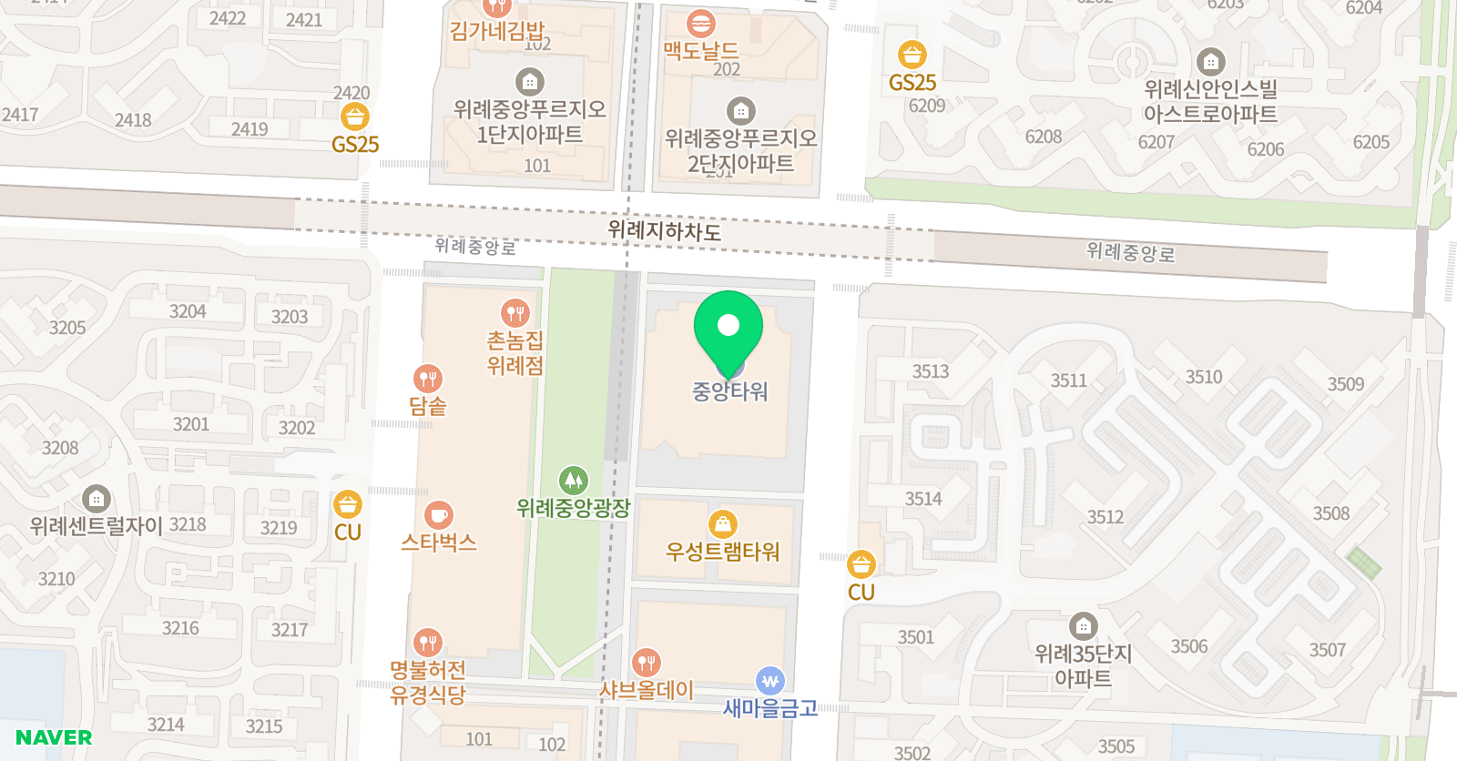 수학싸부 위례학원 위치