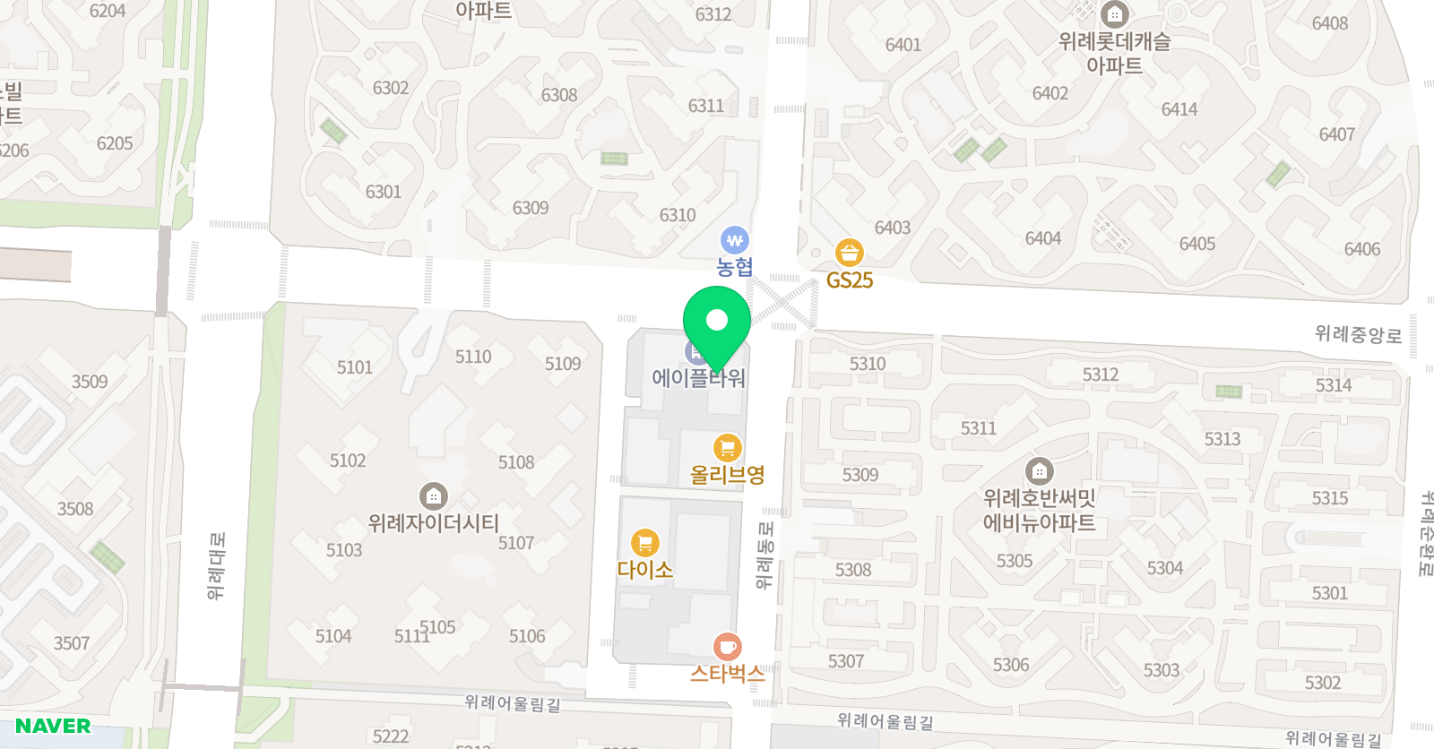 위례 키즈아레나 FC 위치