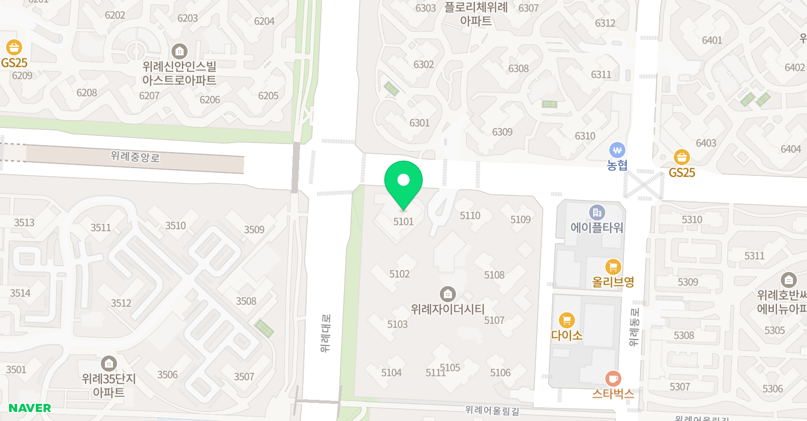 아소비 위례자이더시티점 위치