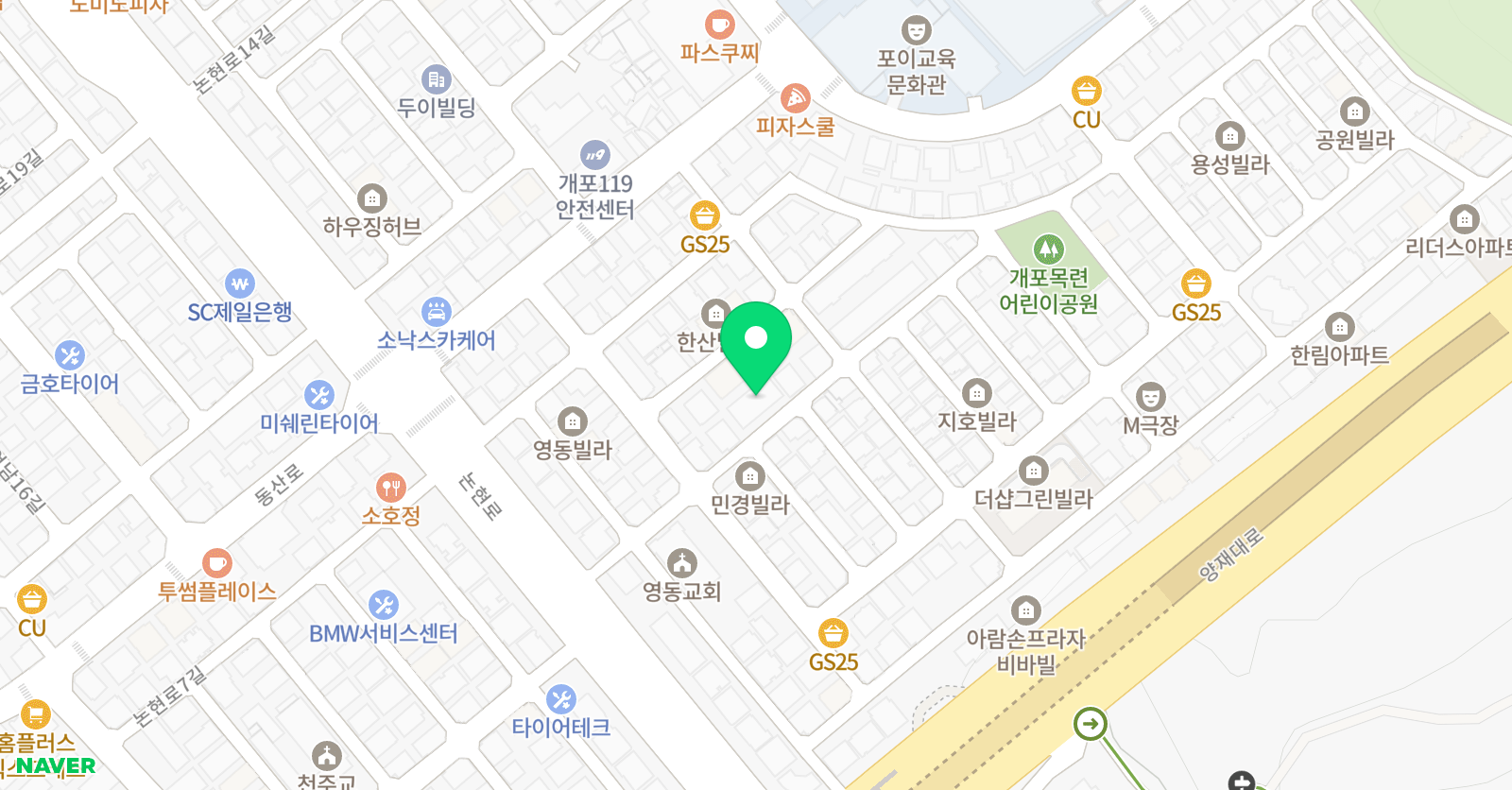 AAV 배구트레이닝 위치