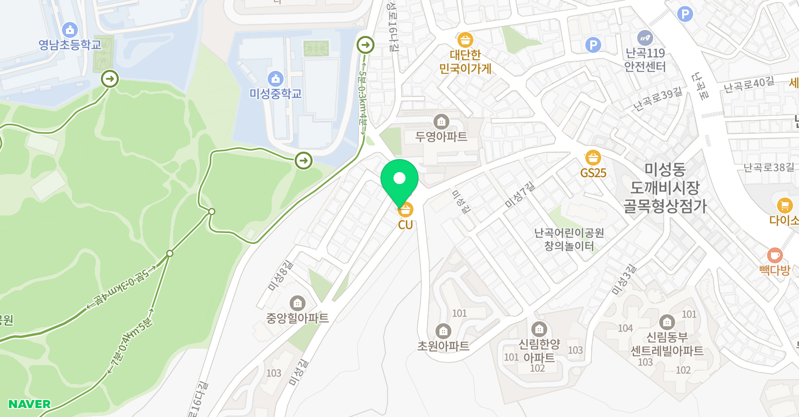 강호 태권도장 위치