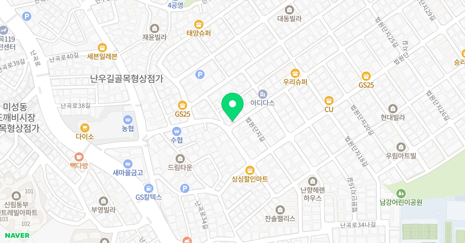 우리들 음악보습학원 위치