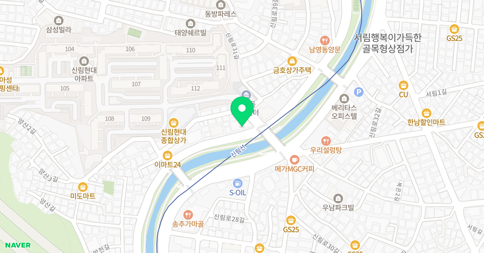 김샘 수학 위치