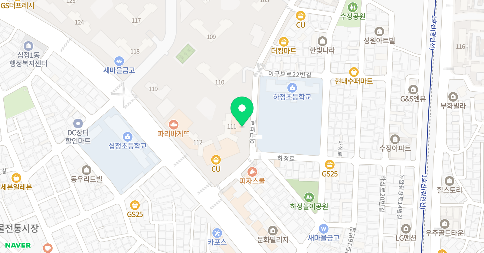 이화더샵 음악학원 위치