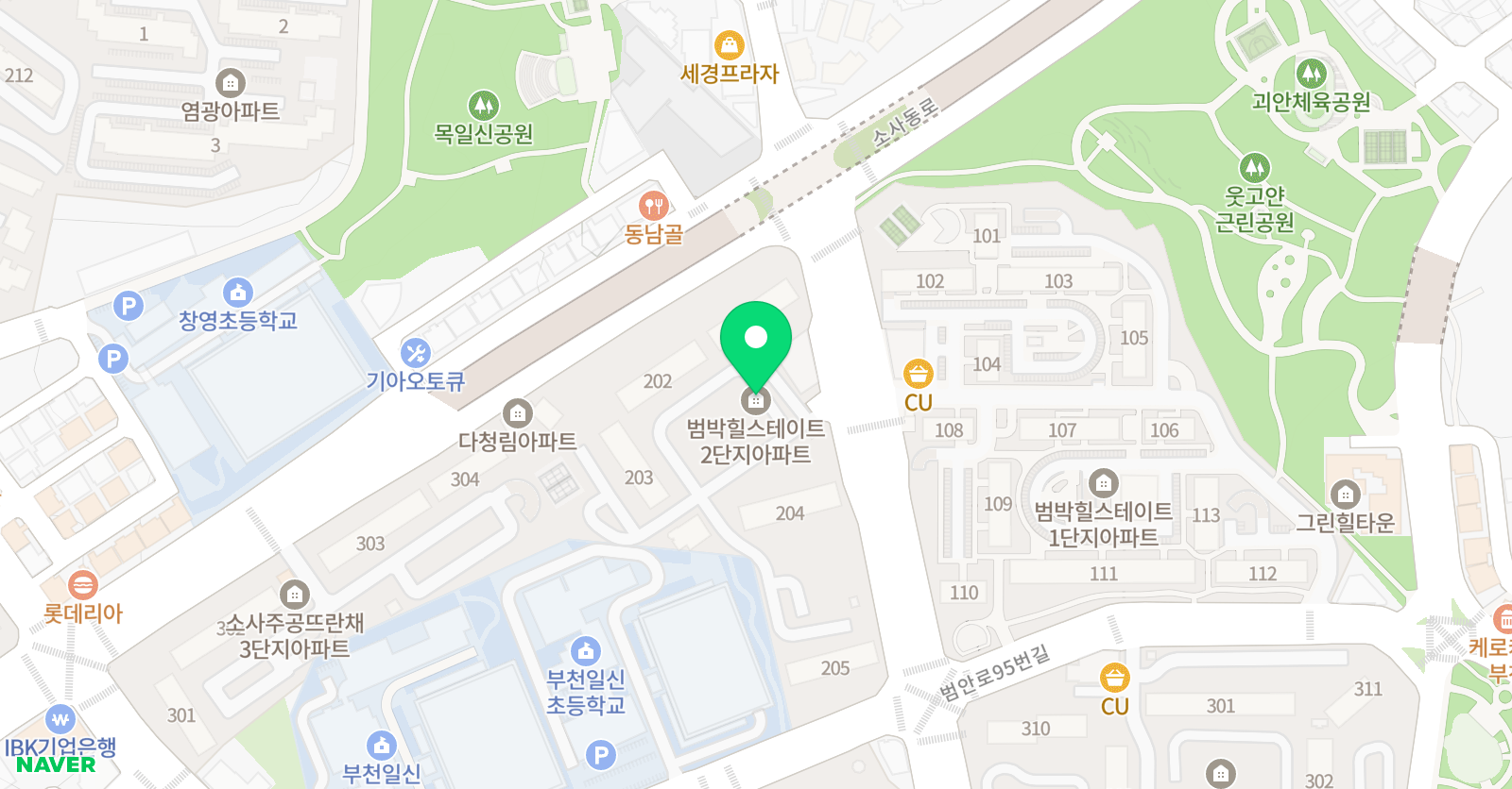 책통클럽 부천 범박힐스테이트2차점 위치