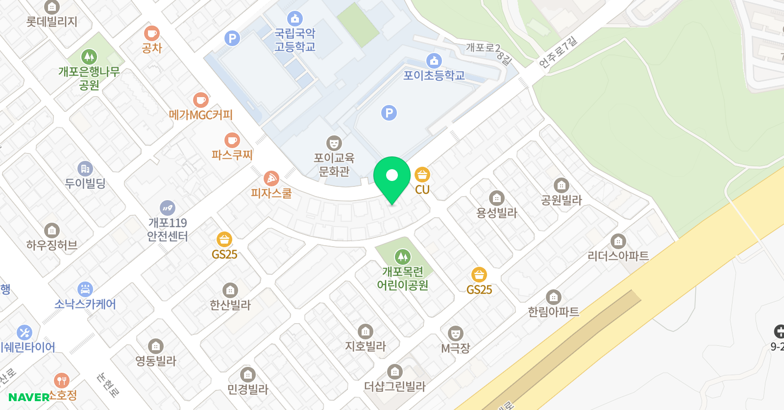 오누아 미술학원 위치
