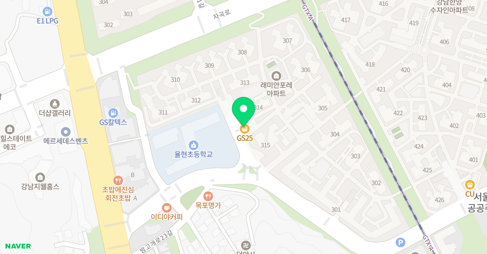 인성태비태권도&파워점핑줄넘기학원 위치