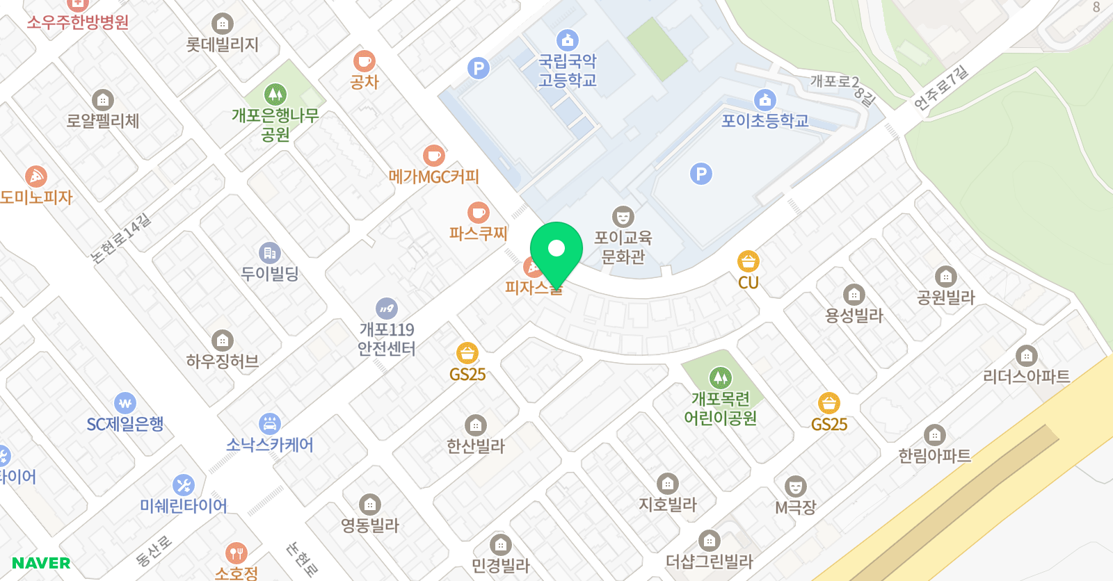 해율 국악학원 위치