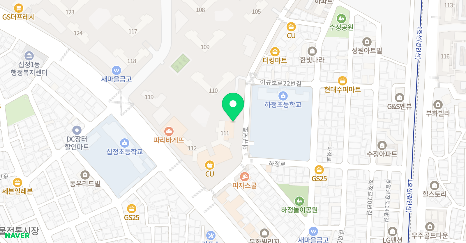 메타 수학학습소 십정점 위치